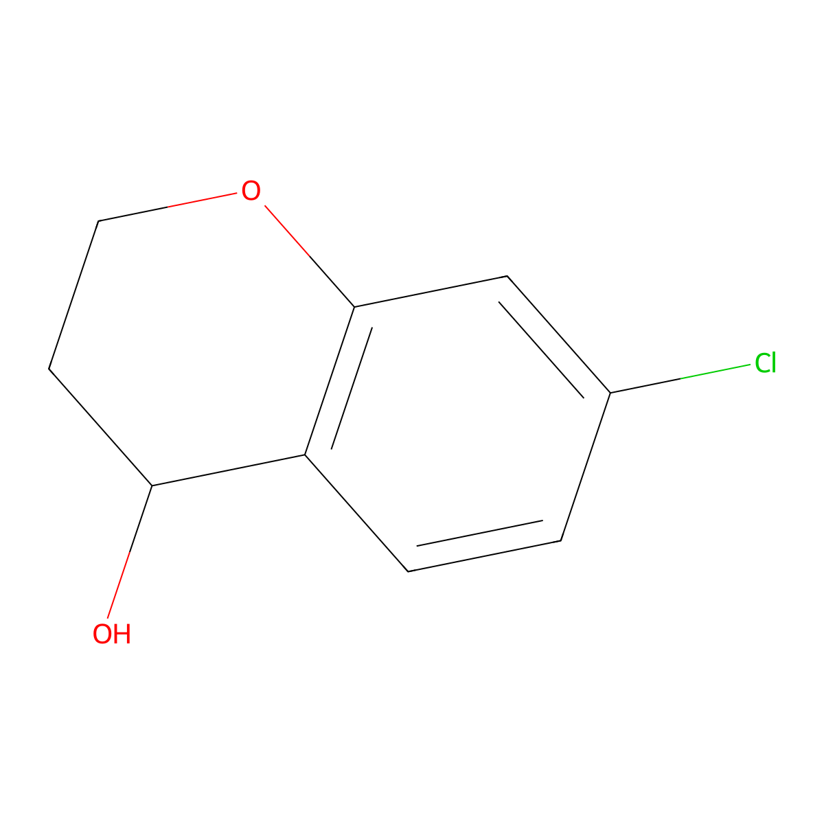 7-Chlorochroman-4-ol molecular structure, CAS 18385-81-4