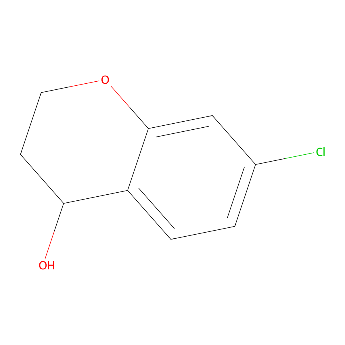 7-Chlorochroman-4-ol molecular structure, CAS 18385-81-4