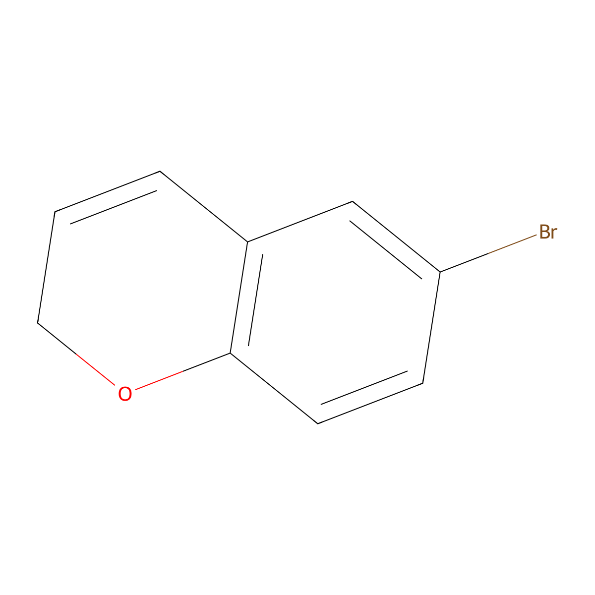 6-bromo-2H-chromene molecular structure, CAS 18385-87-0