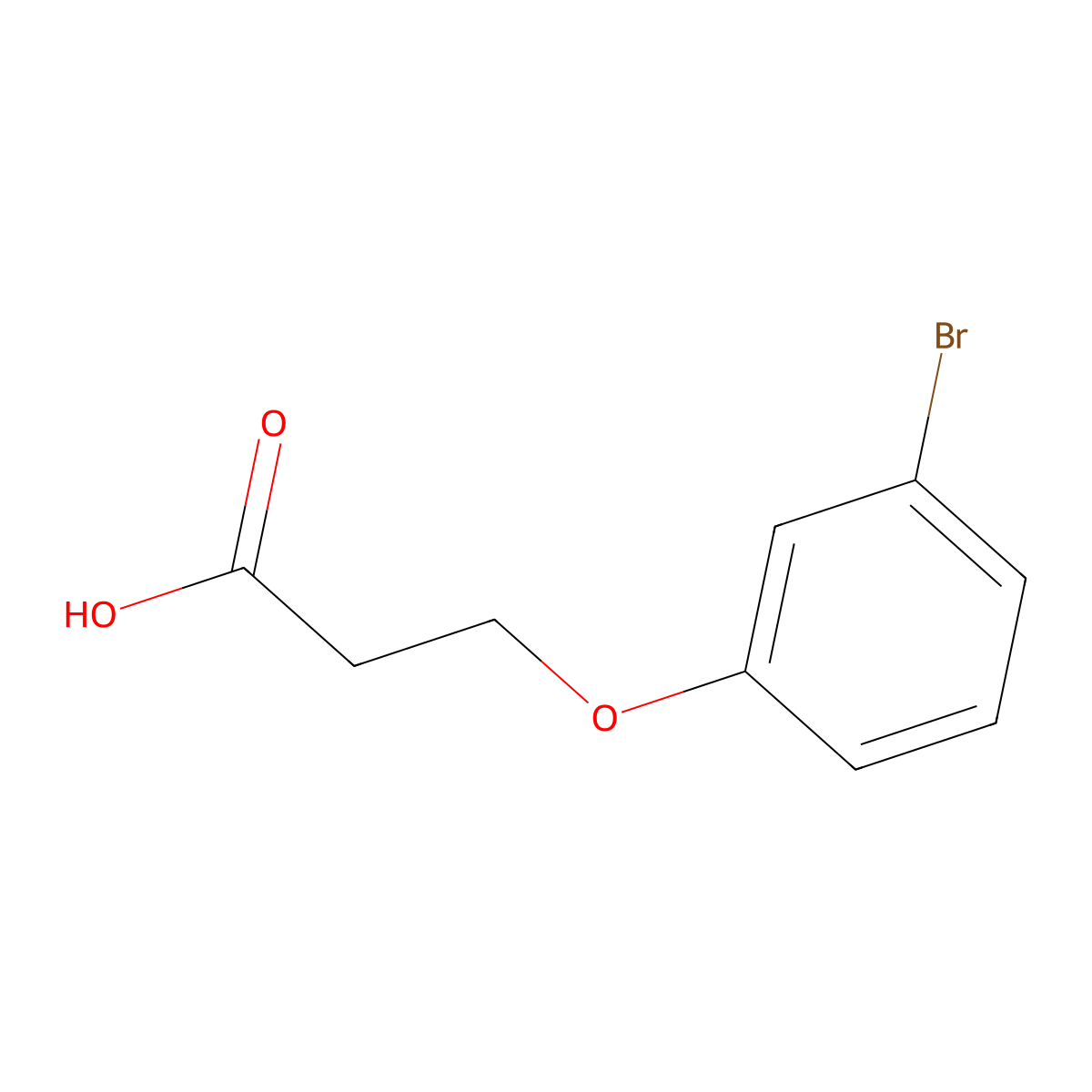 3-(3-Bromophenoxy)propanoic acid molecular structure, CAS 18386-03-3