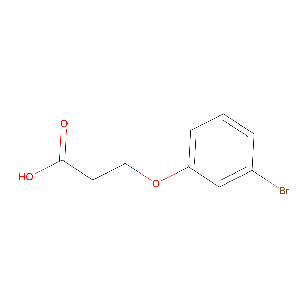 3-(3-Bromophenoxy)propanoic acid molecular structure, CAS 18386-03-3