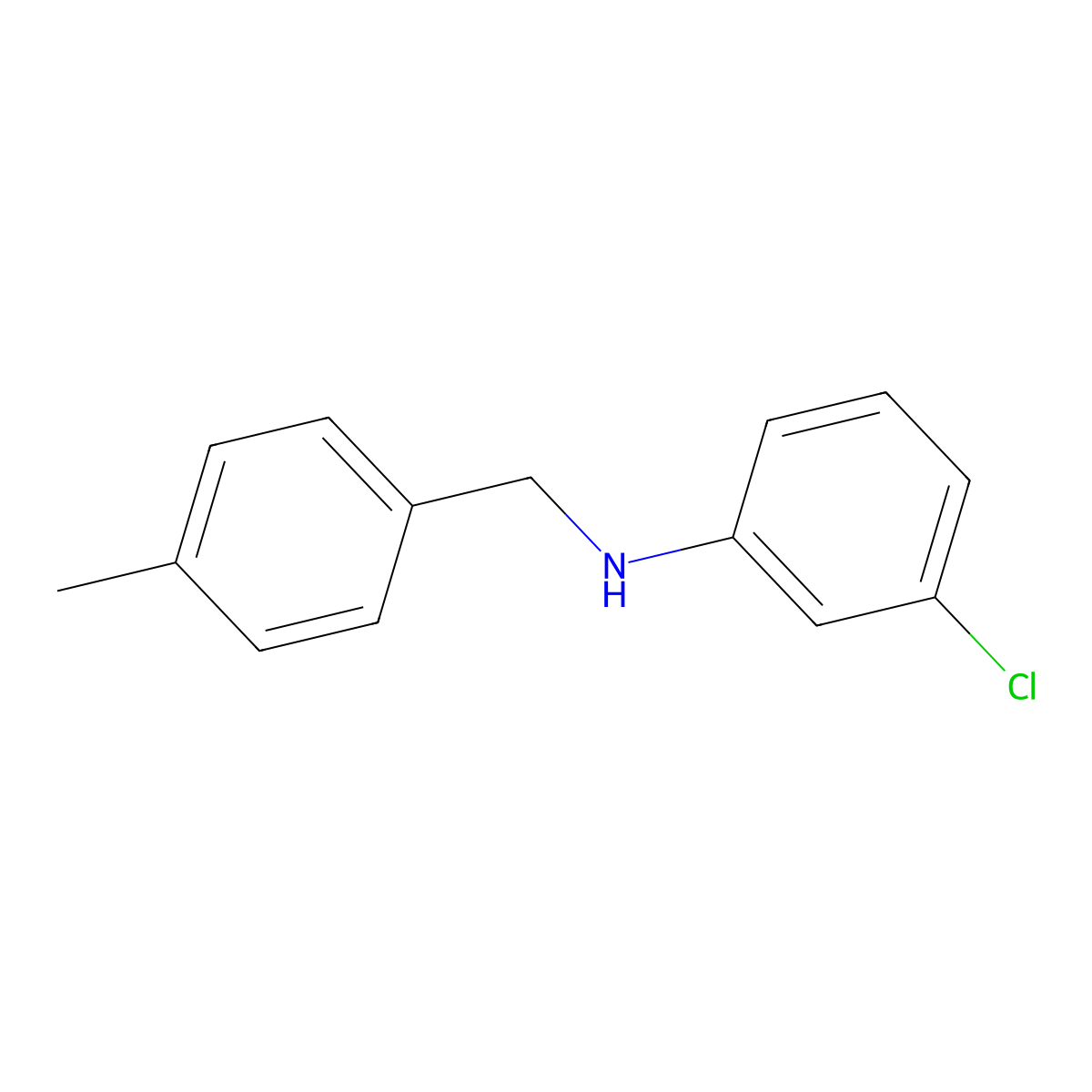 N-(3-Chlorophenyl)-4-methylbenzenemethanamine molecular structure, CAS 183861-04-3