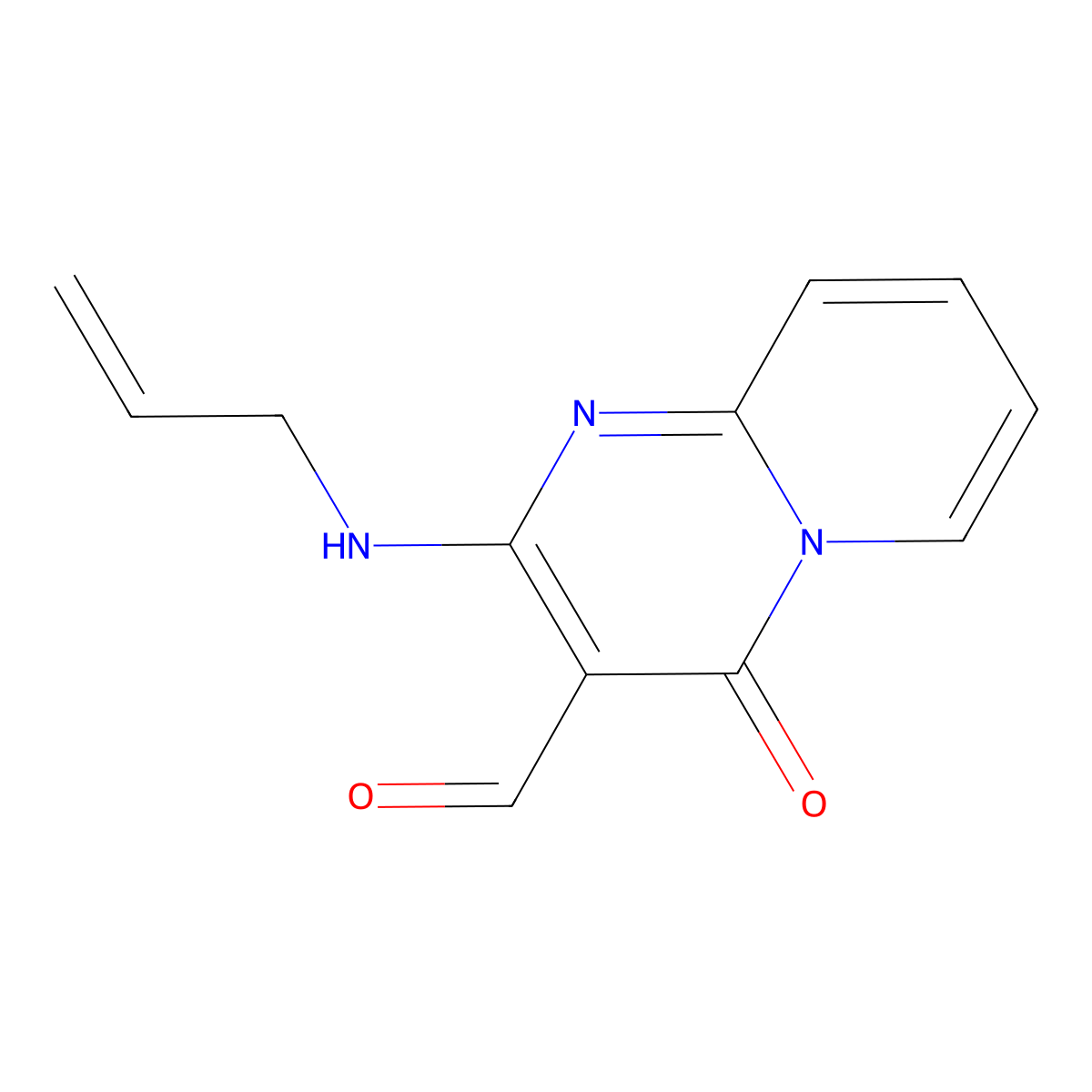 2-(allylamino)-4-oxo-4H-pyrido[1,2-a]pyrimidine-3-carbaldehyde molecular structure, CAS 183863-86-7