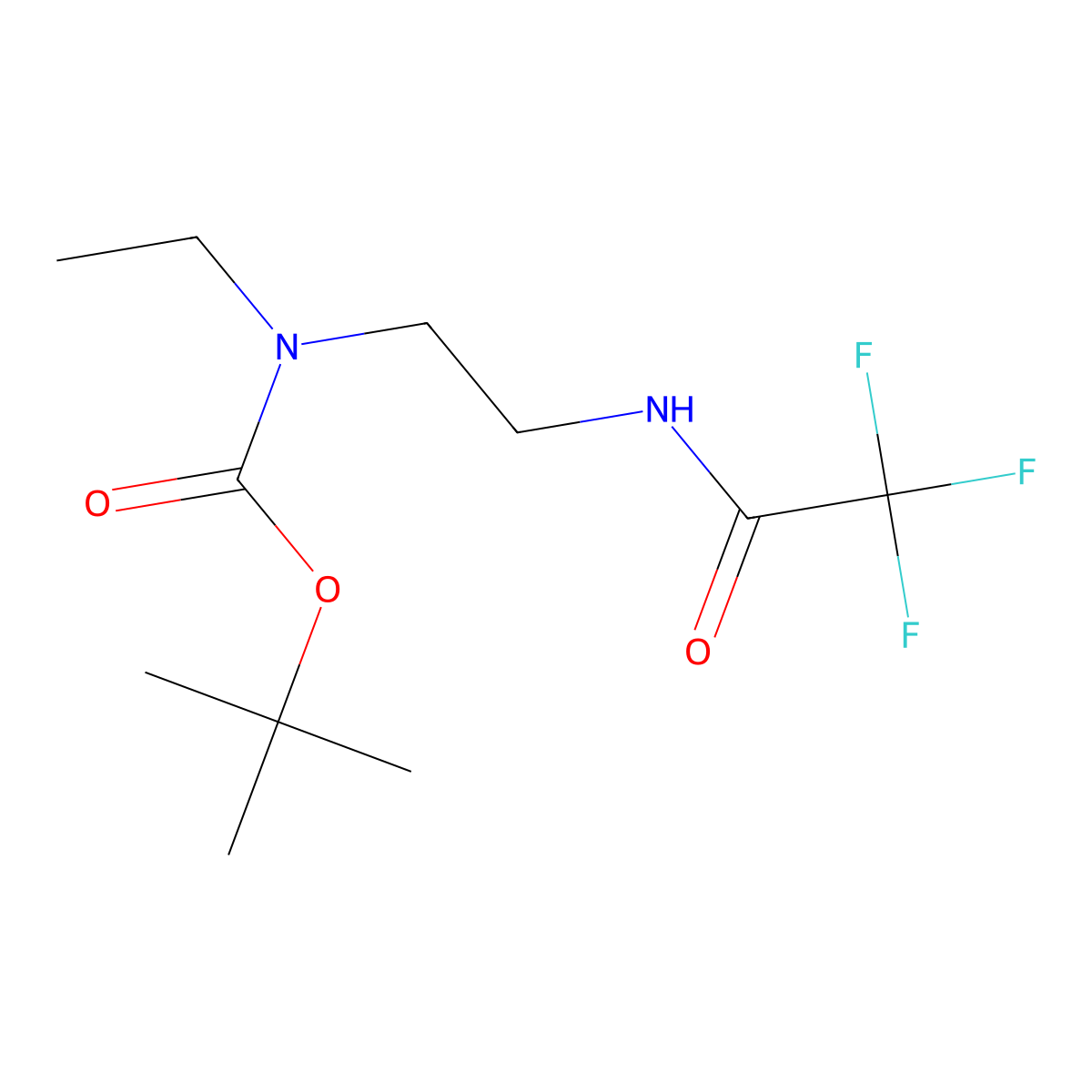 Tert-butyl N-ethyl-N-[2-(2,2,2-trifluoroacetamido)ethyl]carbamate molecular structure, CAS 1838673-94-1