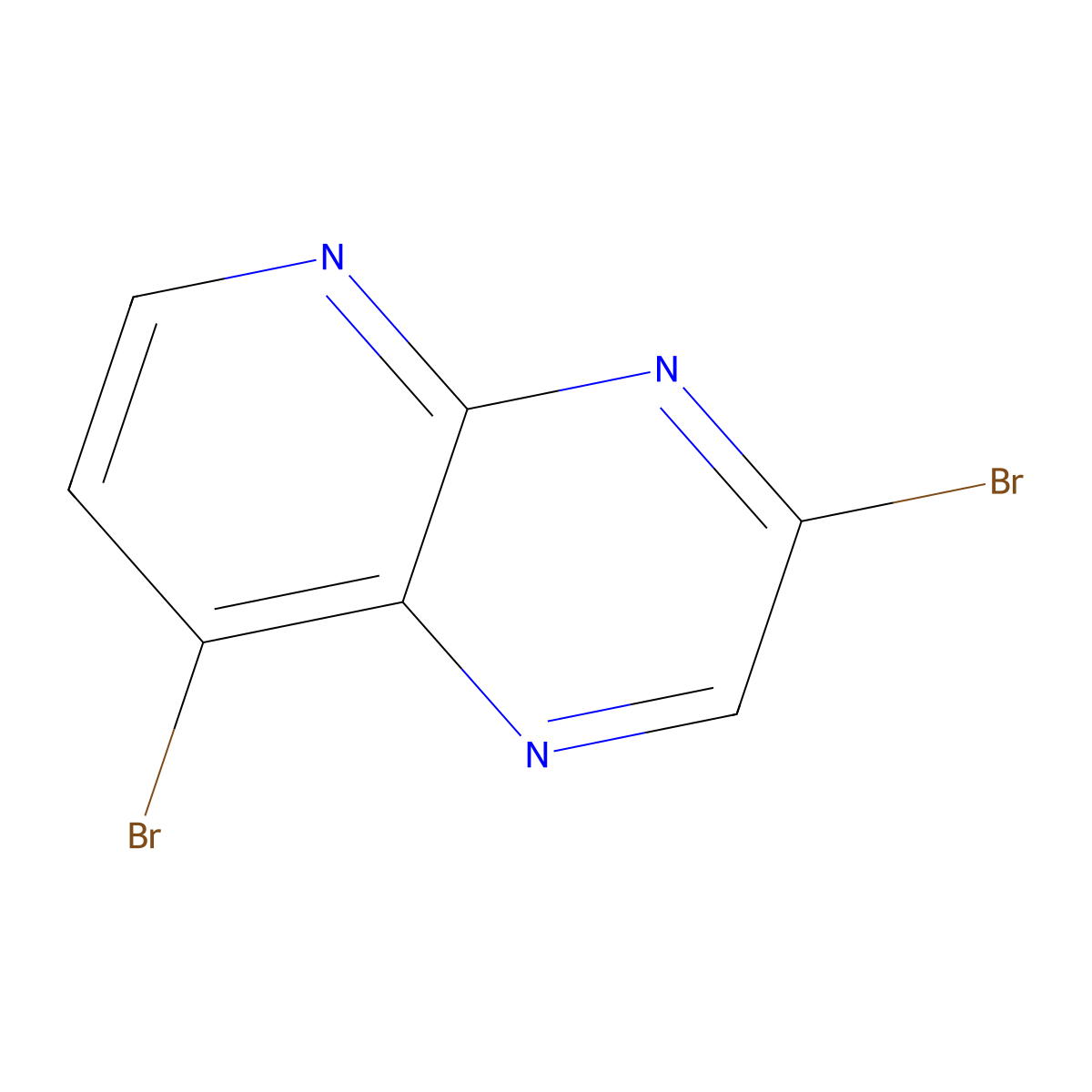 3,8-Dibromopyrido[2,3-b]pyrazine molecular structure, CAS 1838674-98-8