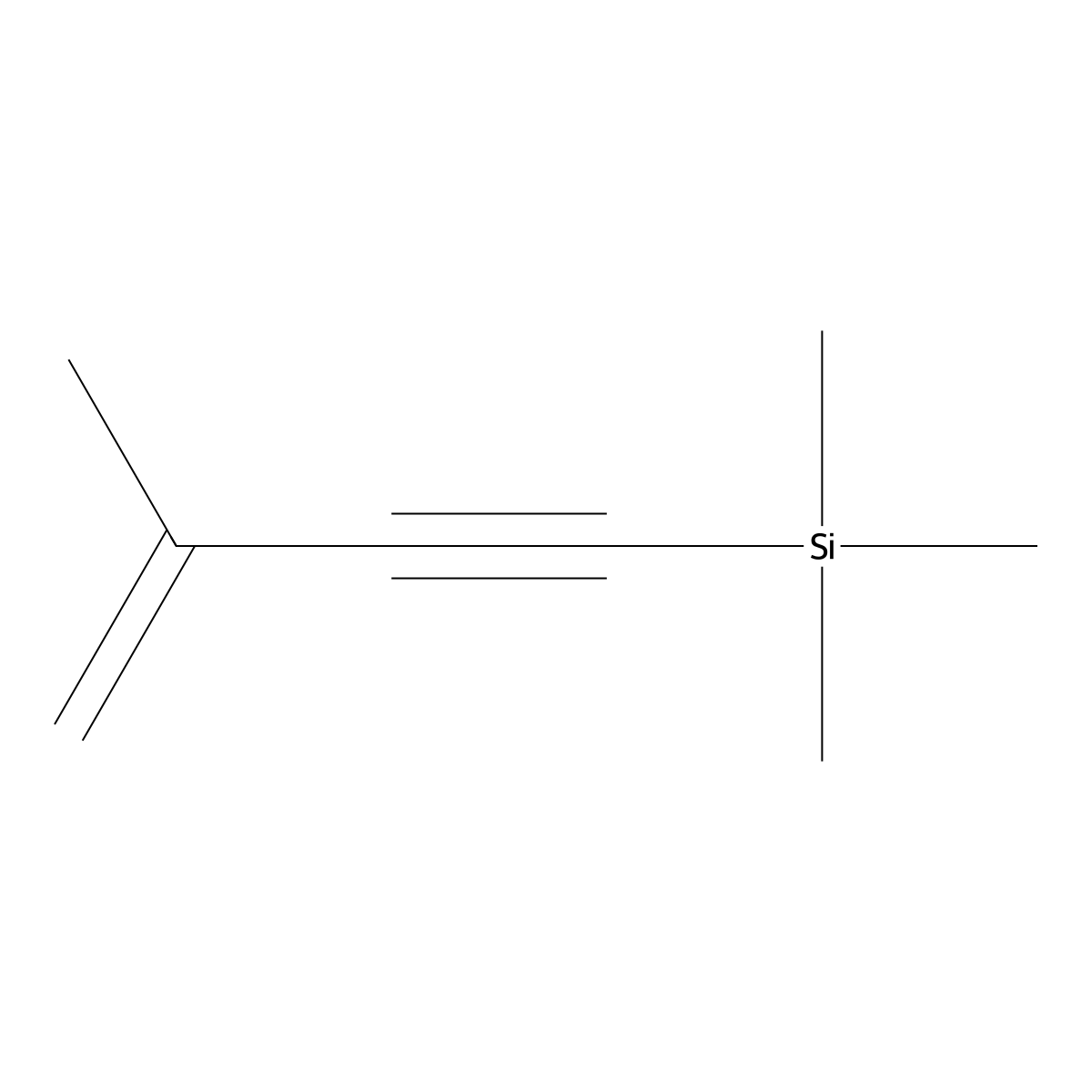 2-Methyl-4-trimethylsilyl-1-buten-3-yne molecular structure, CAS 18387-60-5