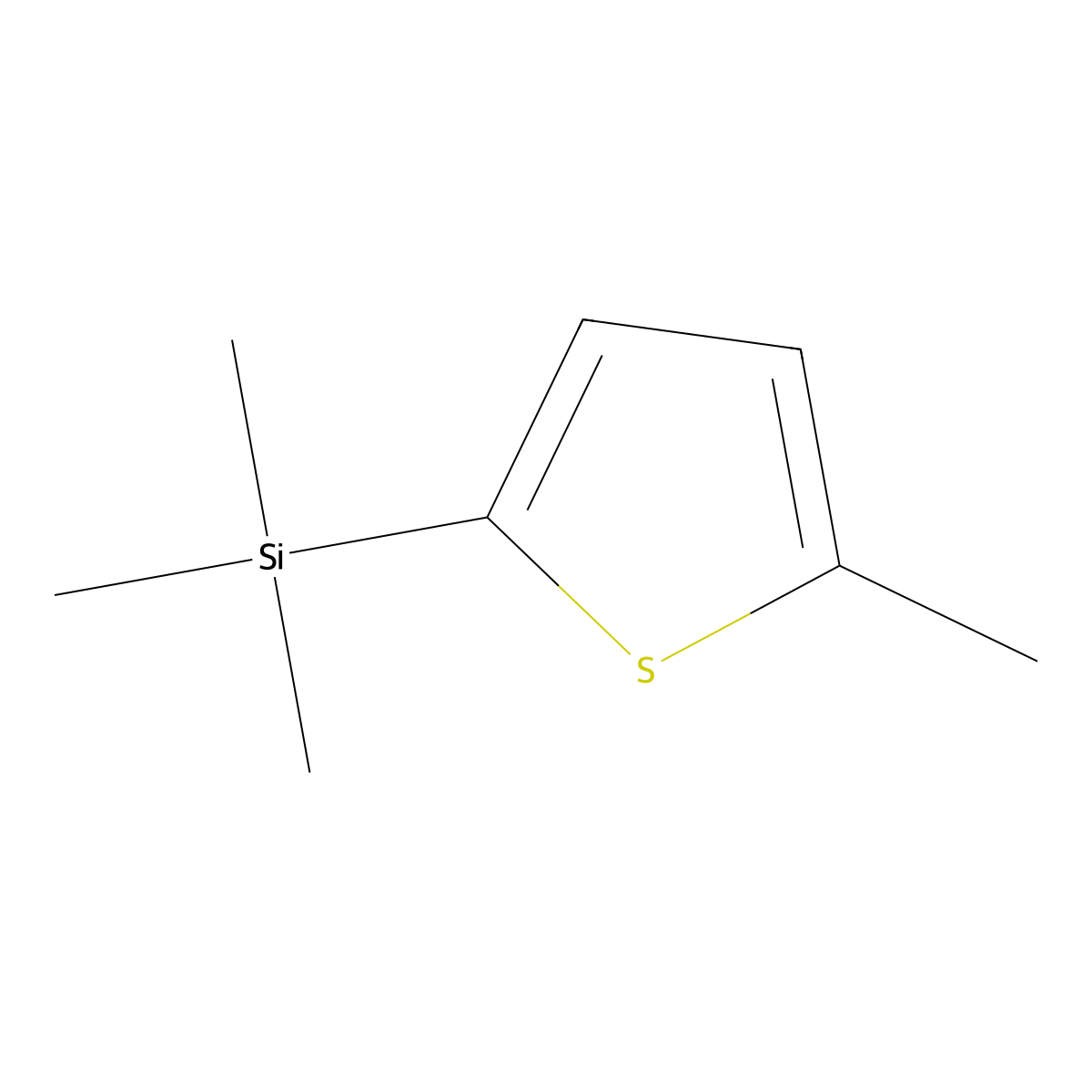 2-(Trimethylsilyl)-5-methylthiophene molecular structure, CAS 18387-92-3