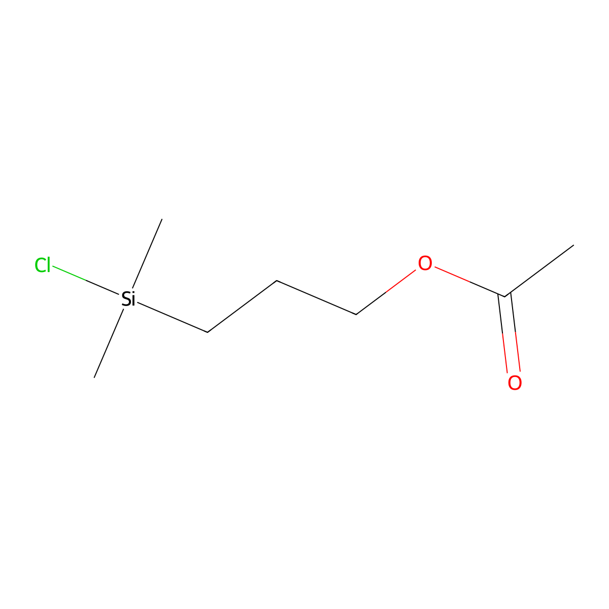 3-(Chlorodimethylsilyl)propyl acetate molecular structure, CAS 18387-98-9
