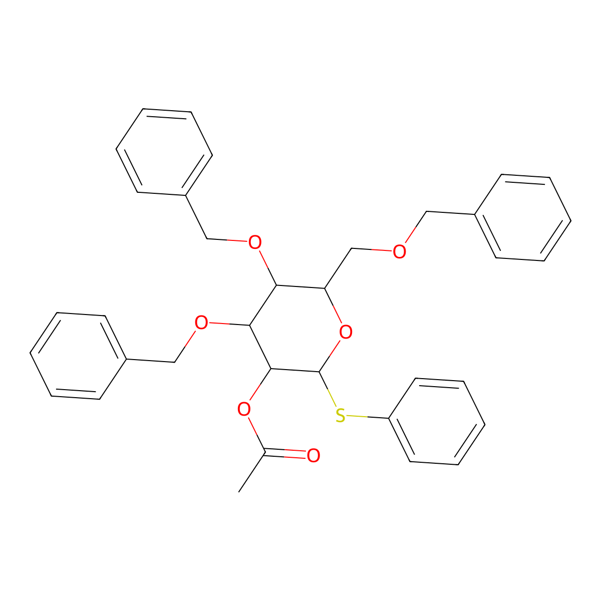 Gal[2Ac,346Bn]-beta-SPh molecular structure, CAS 183875-28-7