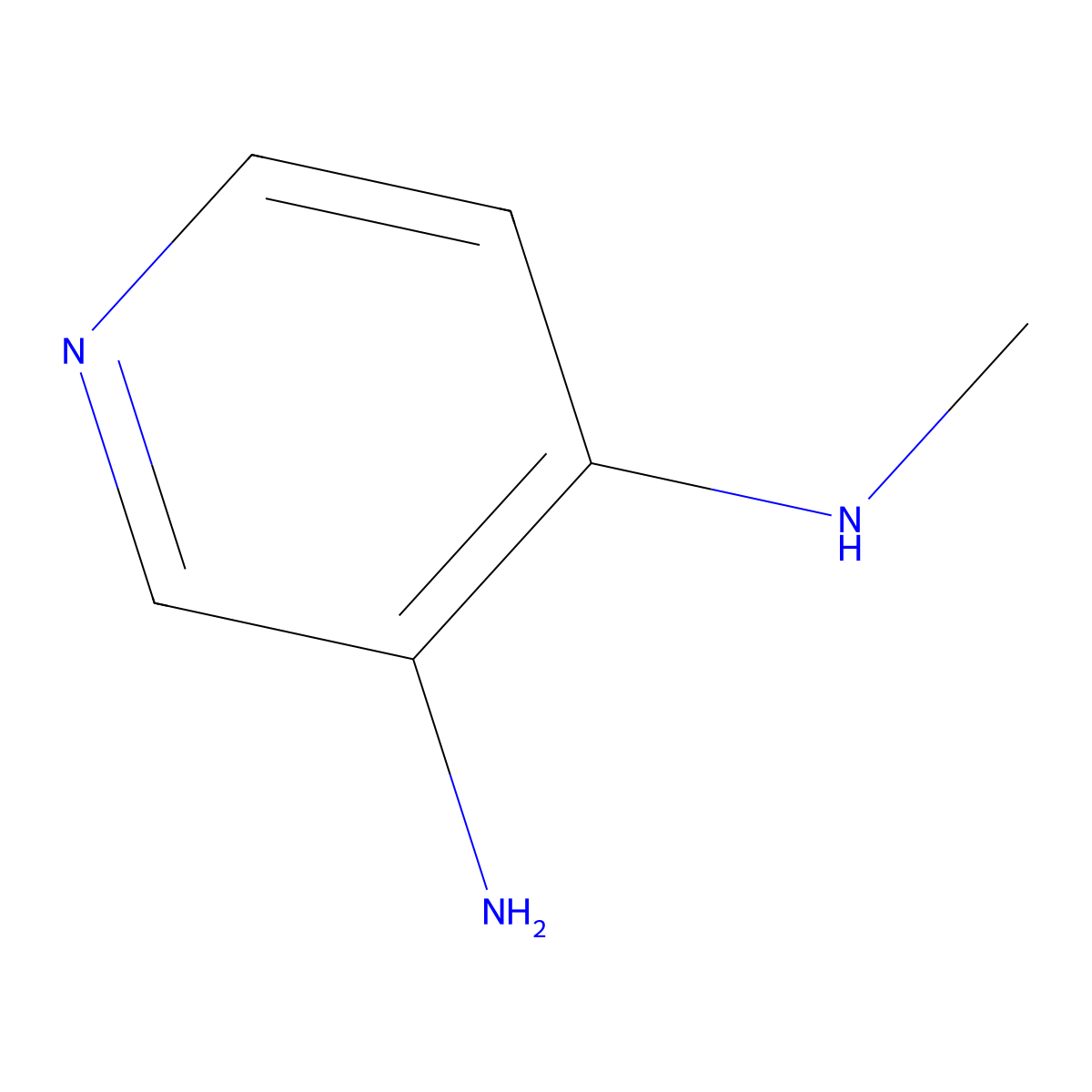 4-N-methylpyridine-3,4-diamine molecular structure, CAS 1839-17-4