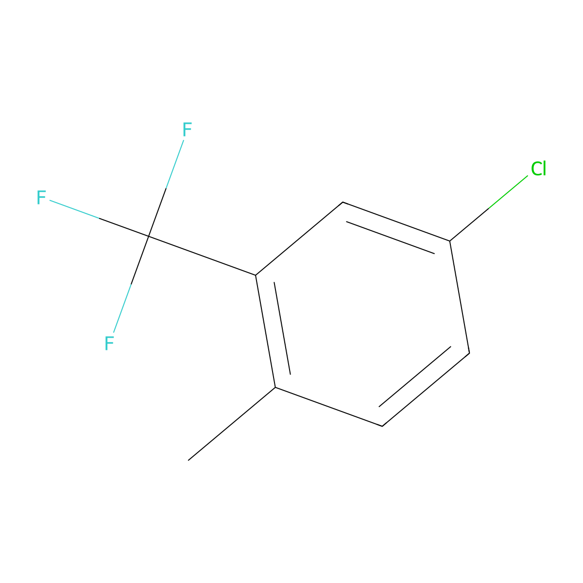 5-Chloro-2-methylbenzotrifluoride molecular structure, CAS 1839-92-5