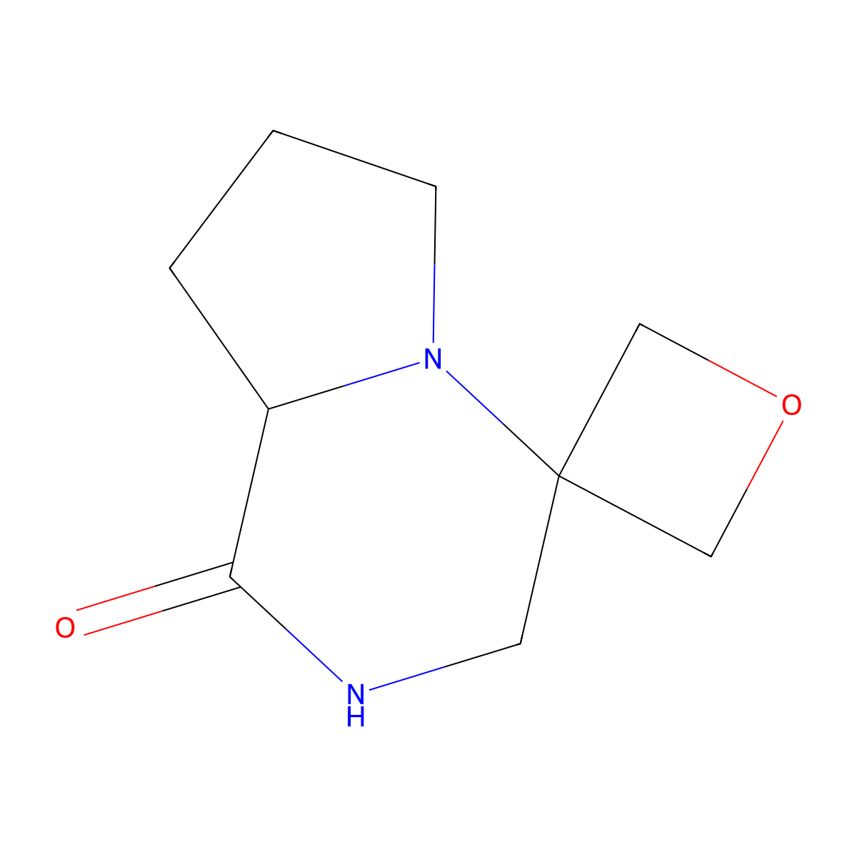 (S)-hexahydro-1'H-spiro[oxetane-3,4'-pyrrolo[1,2-a]pyrazin]-1'-one molecular structure, CAS 1839060-88-6