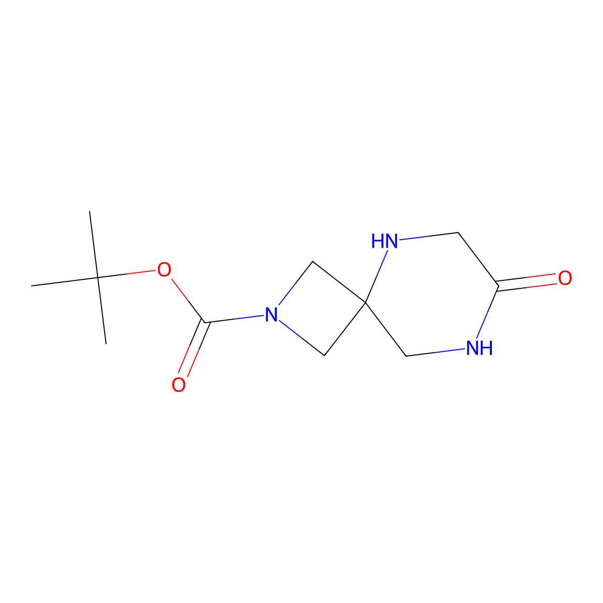 Tert-butyl 7-oxo-2,5,8-triazaspiro[3.5]nonane-2-carboxylate molecular structure, CAS 1839060-95-5
