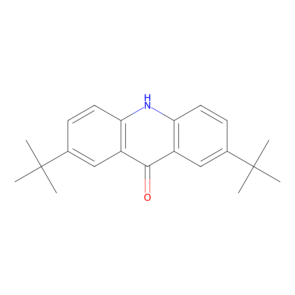 2,7-Di-tert-butylacridin-9(10H)-one molecular structure, CAS 1839079-50-3