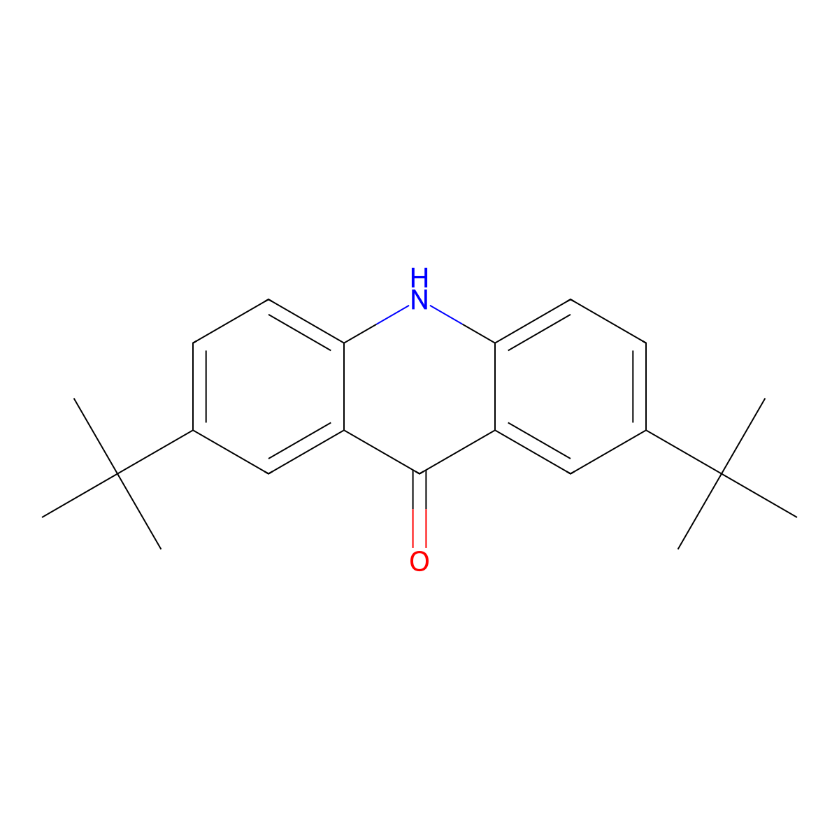 2,7-Di-tert-butylacridin-9(10H)-one molecular structure, CAS 1839079-50-3
