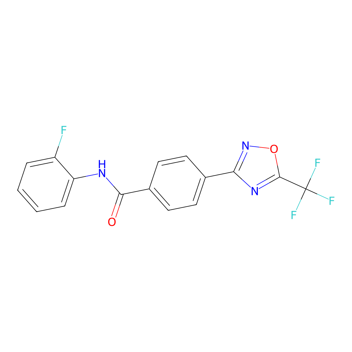 Flufenoxadiazam molecular structure, CAS 1839120-27-2
