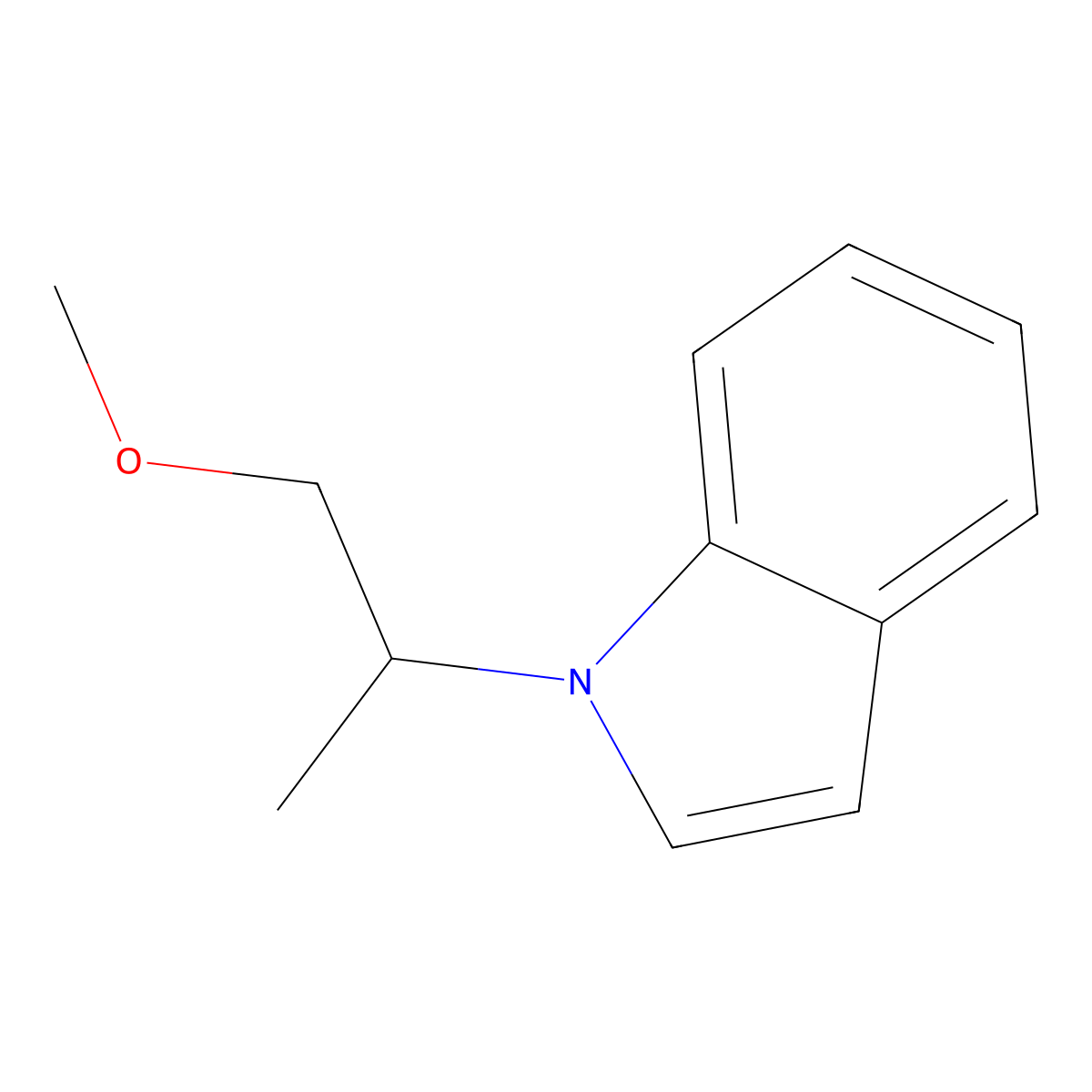 1-(1-Methoxypropan-2-yl)-1H-indole molecular structure, CAS 1839121-61-7