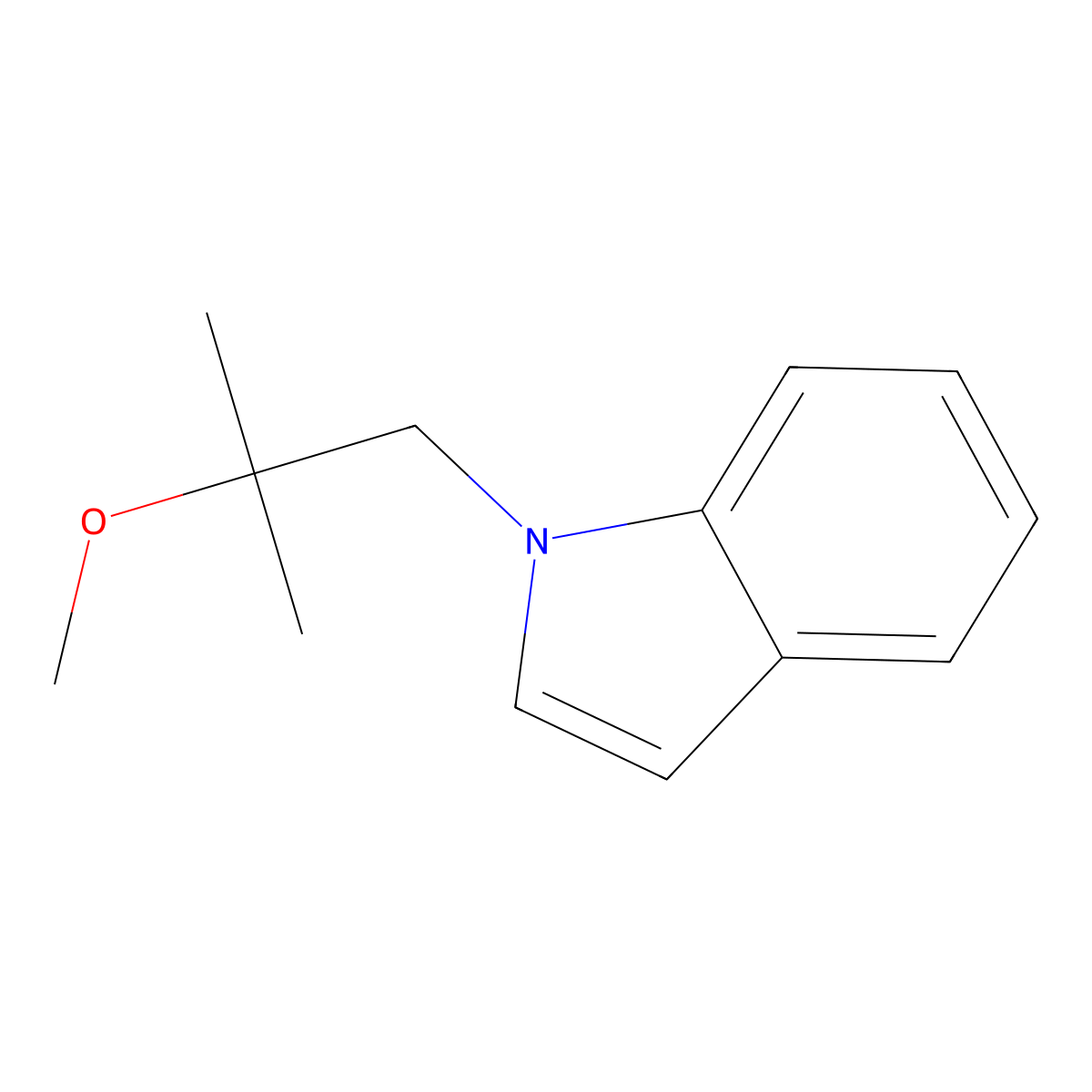 1-(2-Methoxy-2-methylpropyl)-1H-indole molecular structure, CAS 1839121-62-8
