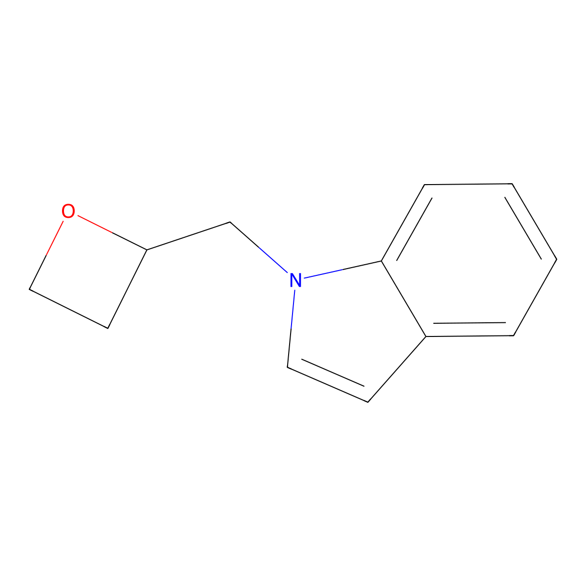 1-[(oxetan-2-yl)methyl]-1H-indole molecular structure, CAS 1839121-65-1