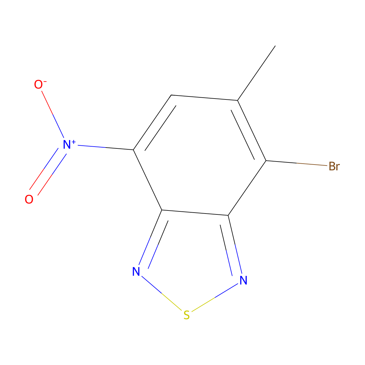 4-broMo-5-Methyl-7-nitrobenzo[c][1,2,5]thiadiazole molecular structure, CAS 18392-78-4