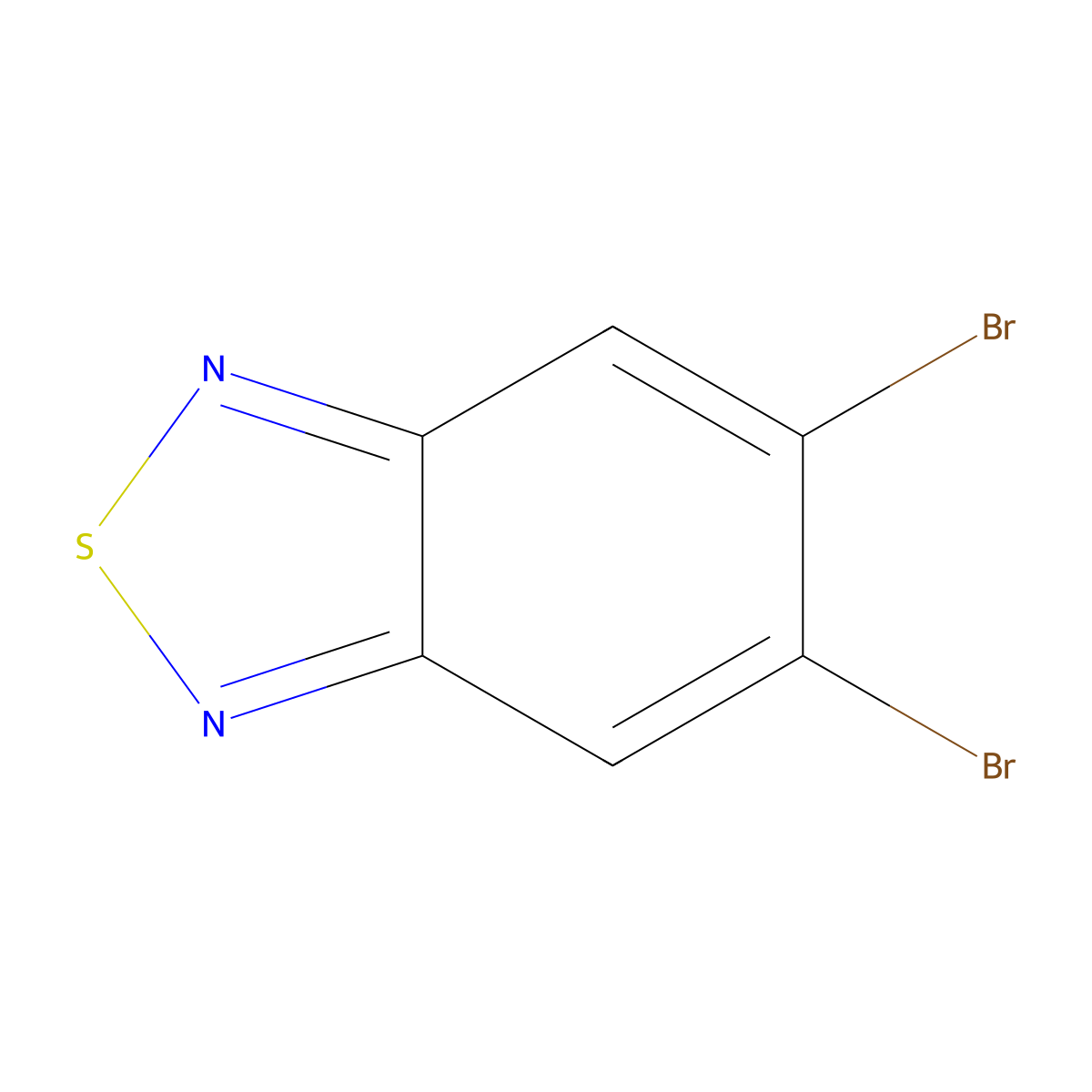 5,6-Dibromo-2,1,3-benzothiadiazole molecular structure, CAS 18392-81-9