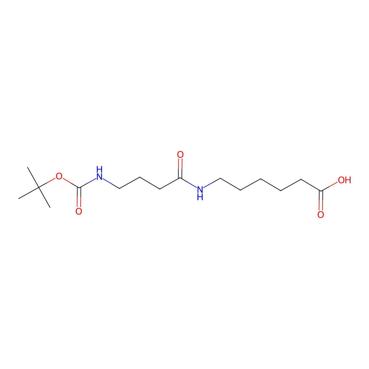 6-(4-{[(Tert-butoxy)carbonyl]amino}butanamido)hexanoic acid molecular structure, CAS 1839257-25-8