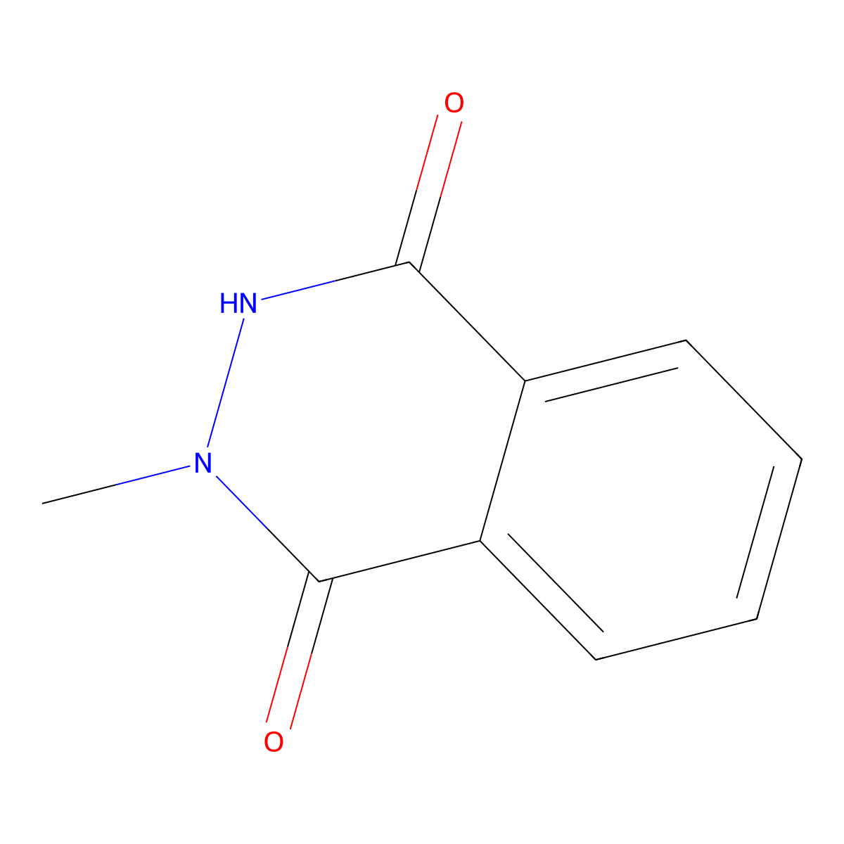 2-Methyl-1,2,3,4-tetrahydrophthalazine-1,4-dione molecular structure, CAS 18393-54-9