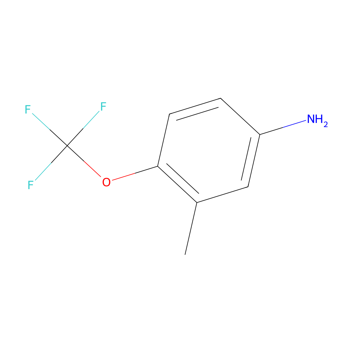 3-Methyl-4-(trifluoromethoxy)aniline molecular structure, CAS 183945-52-0