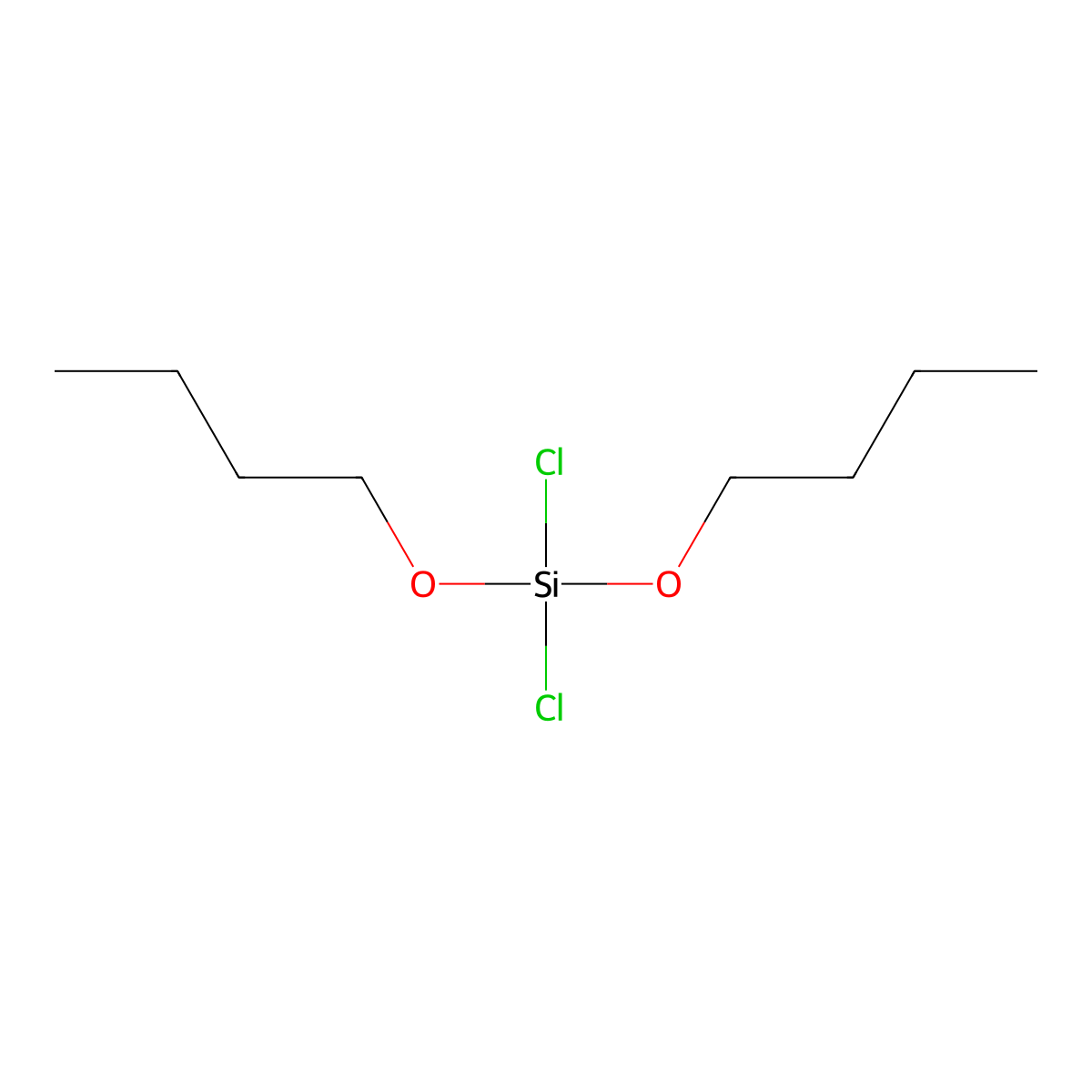 Dichloro(dibutyloxy)silane molecular structure, CAS 18395-82-9