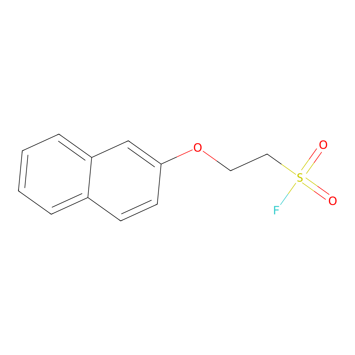 2-(Naphthalen-2-yloxy)ethane-1-sulfonyl fluoride molecular structure, CAS 1839620-94-8