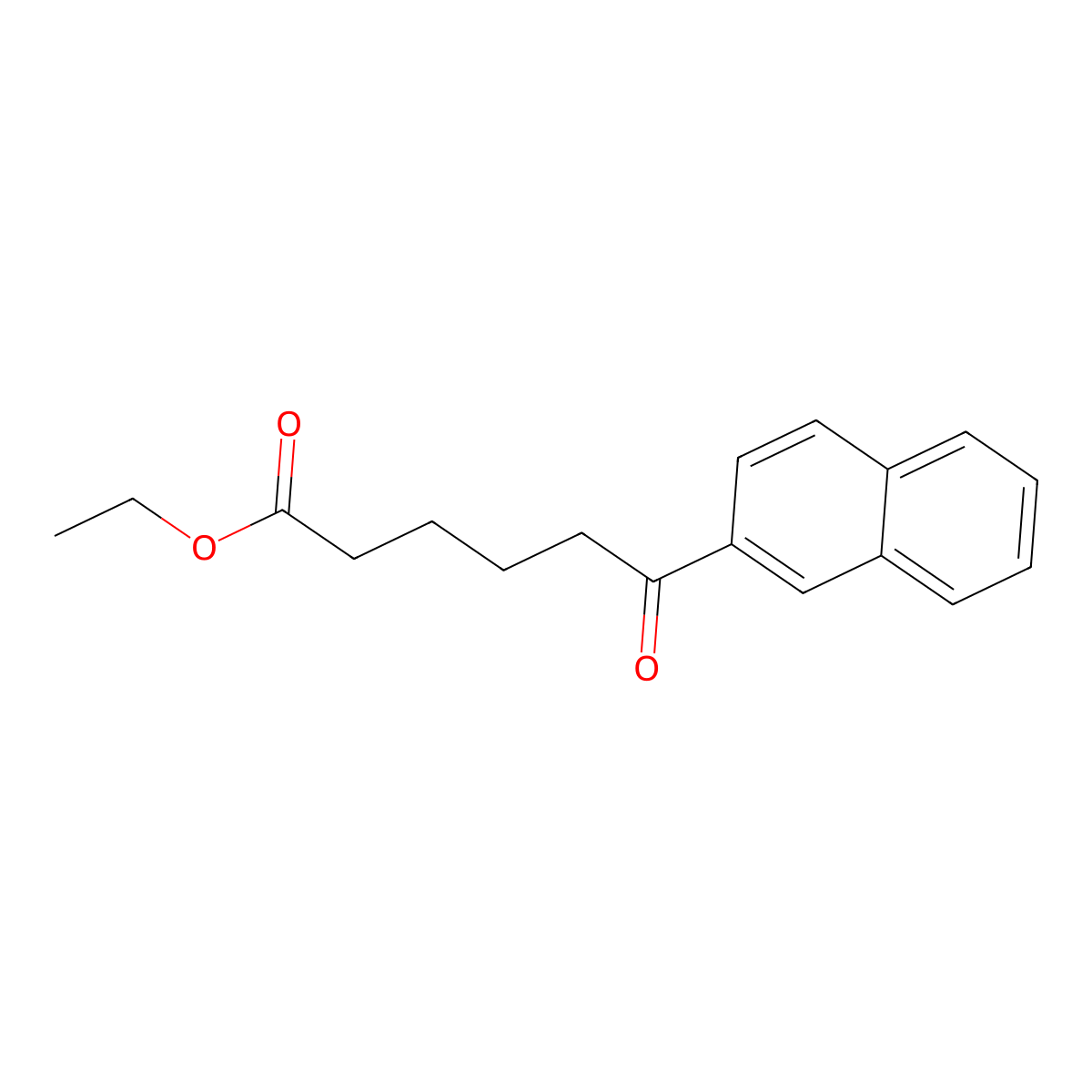 Ethyl 6-(2-naphthyl)-6-oxohexanoate molecular structure, CAS 183966-16-7
