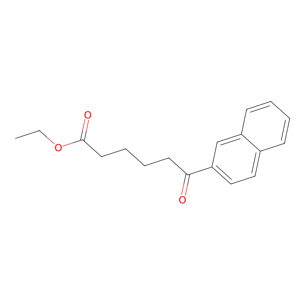 Ethyl 6-(2-naphthyl)-6-oxohexanoate molecular structure, CAS 183966-16-7