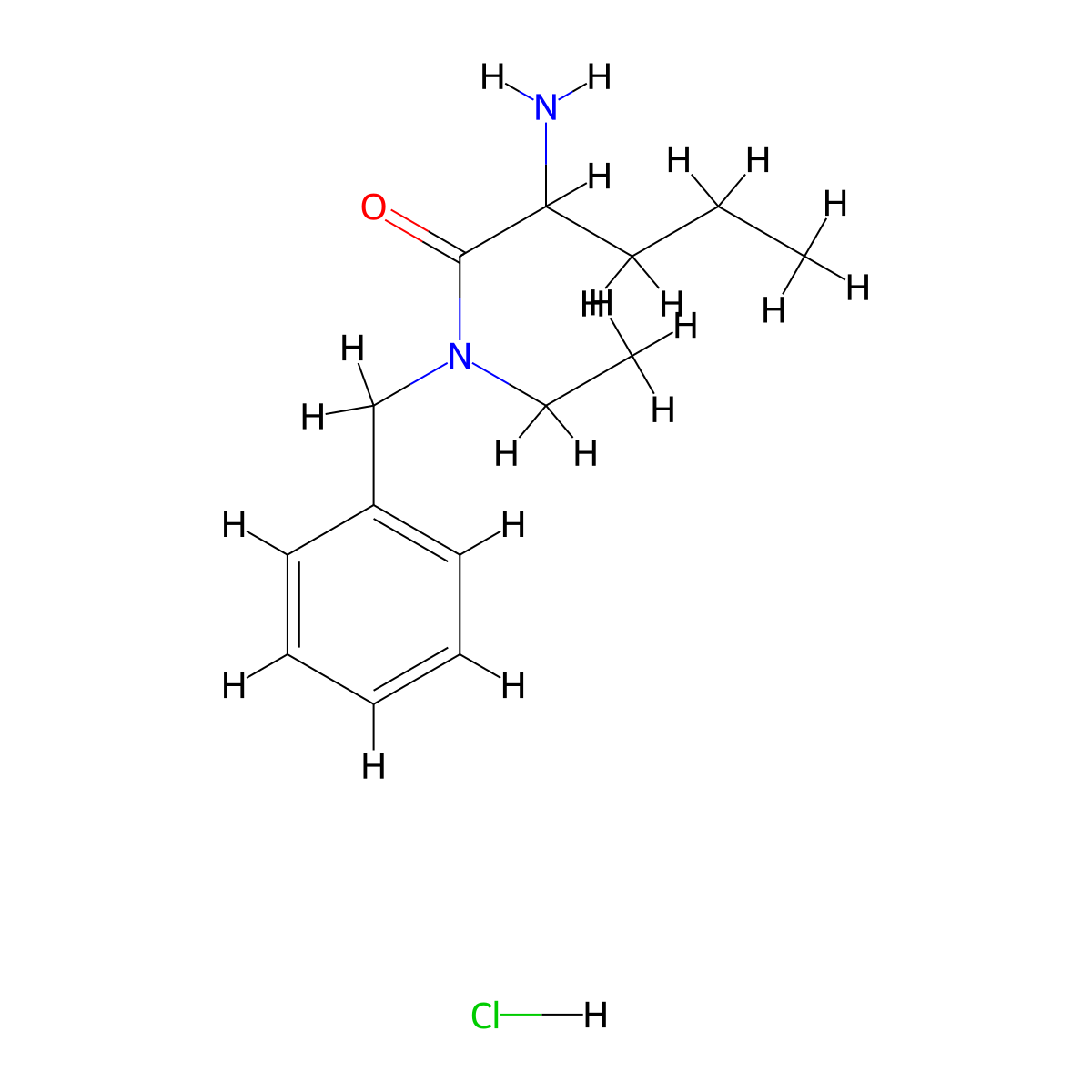 2-amino-N-benzyl-N-ethylpentanamide hydrochloride molecular structure, CAS 1839905-08-6