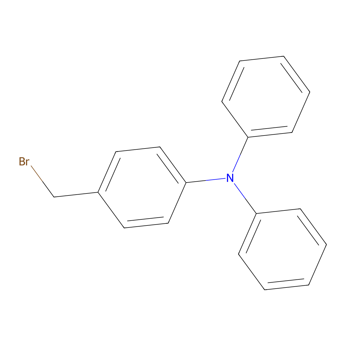 4-(Bromomethyl)-N,N-diphenylaniline molecular structure, CAS 183994-94-7