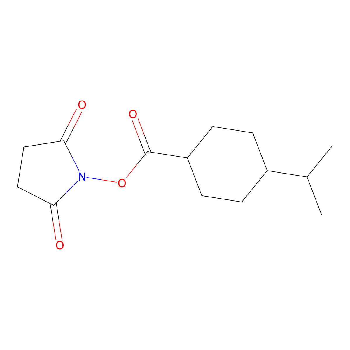 N-Hydroxysuccinimidyl trans-4-Isopropylcyclohexanecarboxylate molecular structure, CAS 183997-00-4