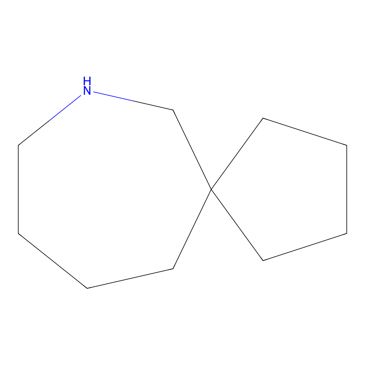7-Azaspiro[4.6]undecane molecular structure, CAS 184-13-4