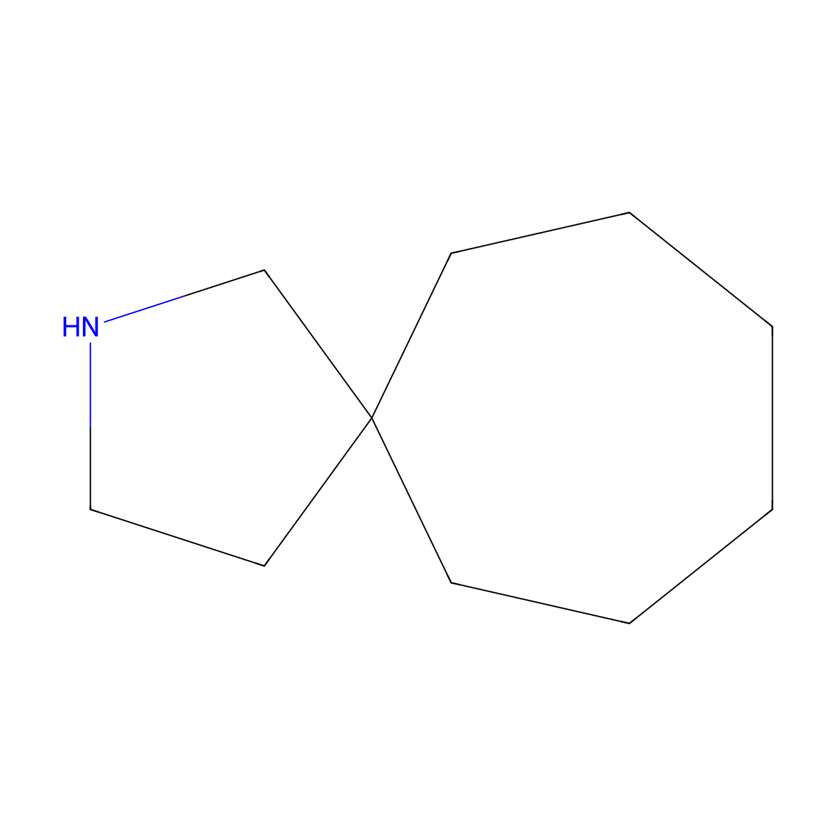 2-Azaspiro[4.6]undecane molecular structure, CAS 184-14-5