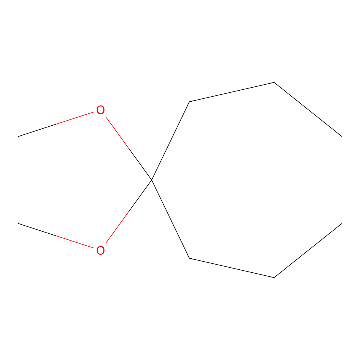 1,4-Dioxaspiro[4.6]undecane molecular structure, CAS 184-26-9