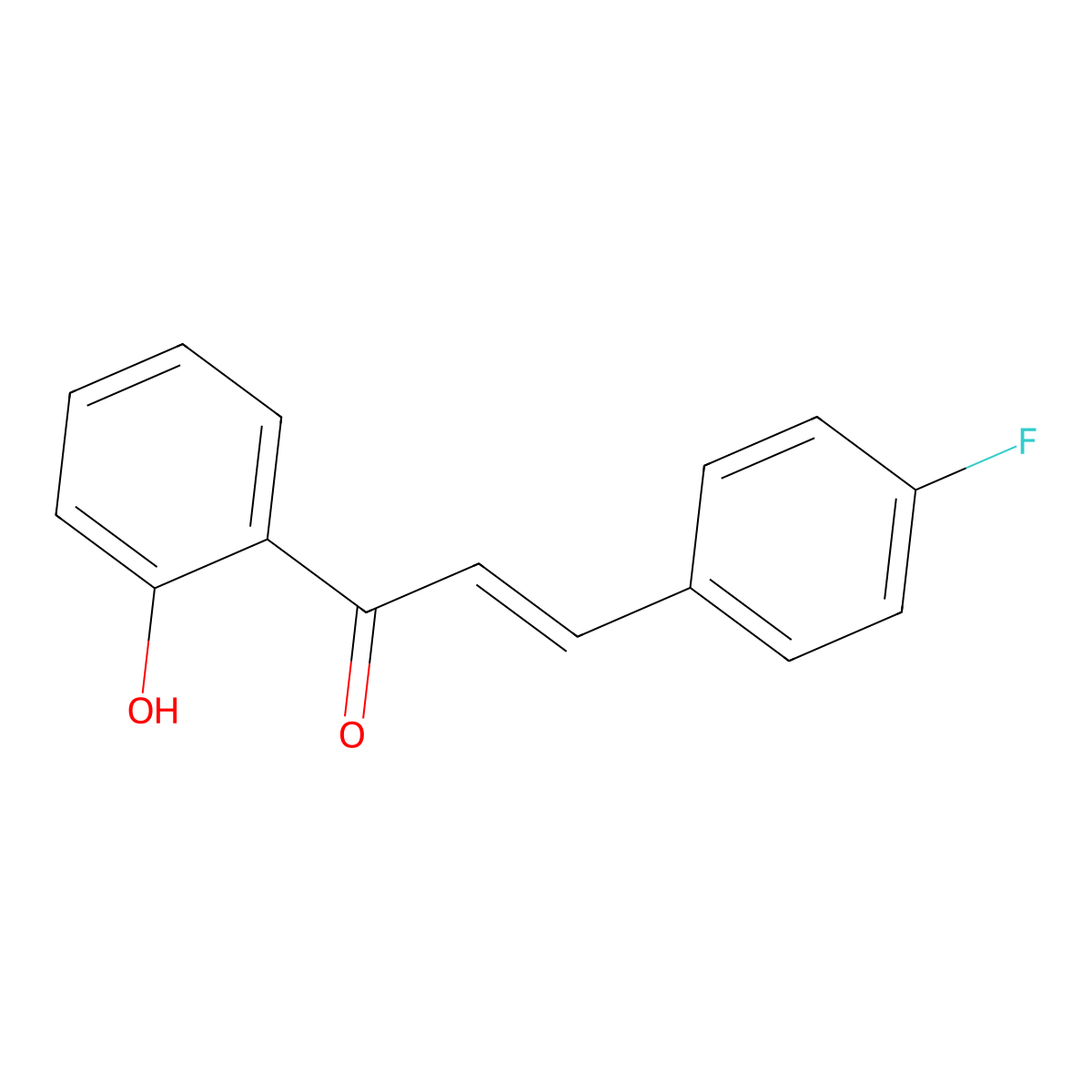 4-Fluoro-2'-hydroxychalcone molecular structure, CAS 1840-01-3