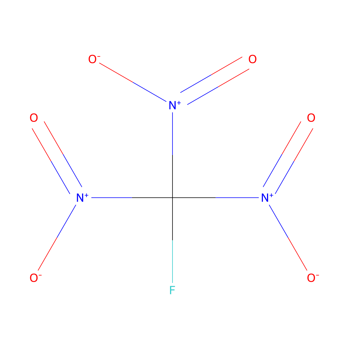 Fluorotrinitromethane molecular structure, CAS 1840-42-2