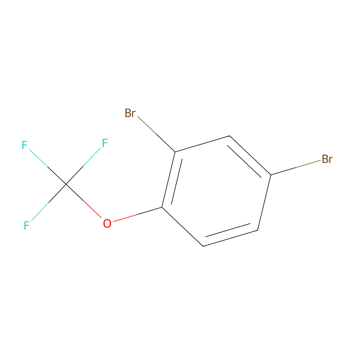 2,4-Dibromo-1-(trifluoromethoxy)benzene molecular structure, CAS 1840-97-7