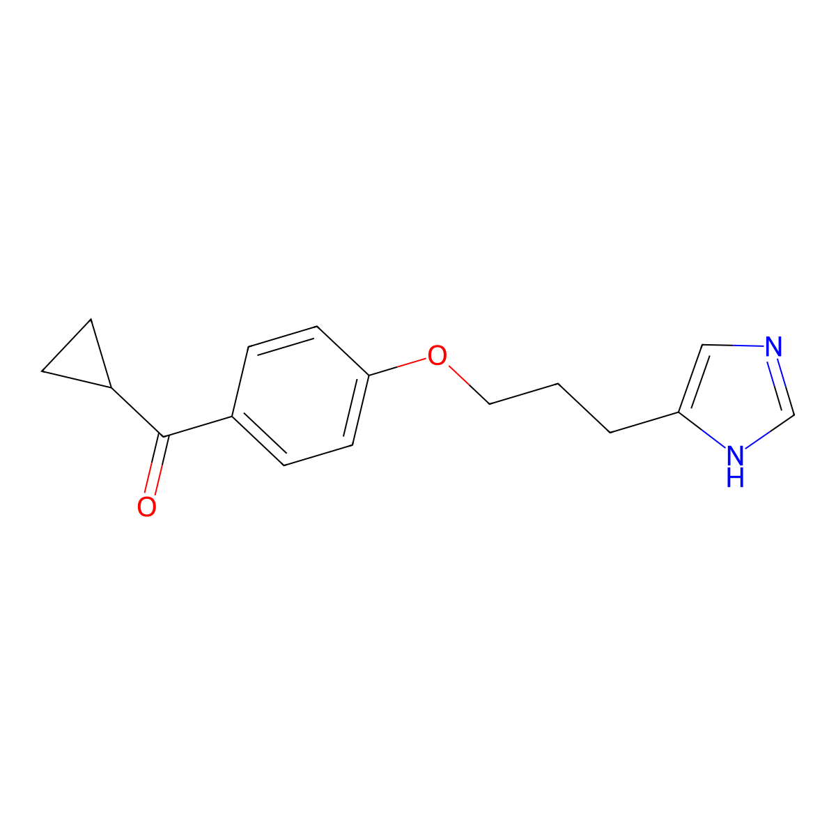 Ciproxifan molecular structure, CAS 184025-18-1