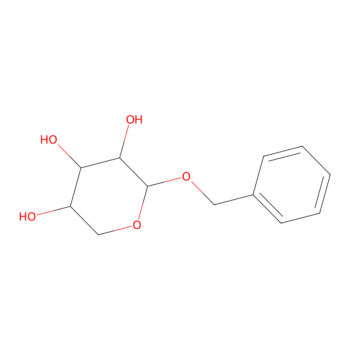 Benzyl alpha-D-xylopyranoside molecular structure, CAS 18403-12-8