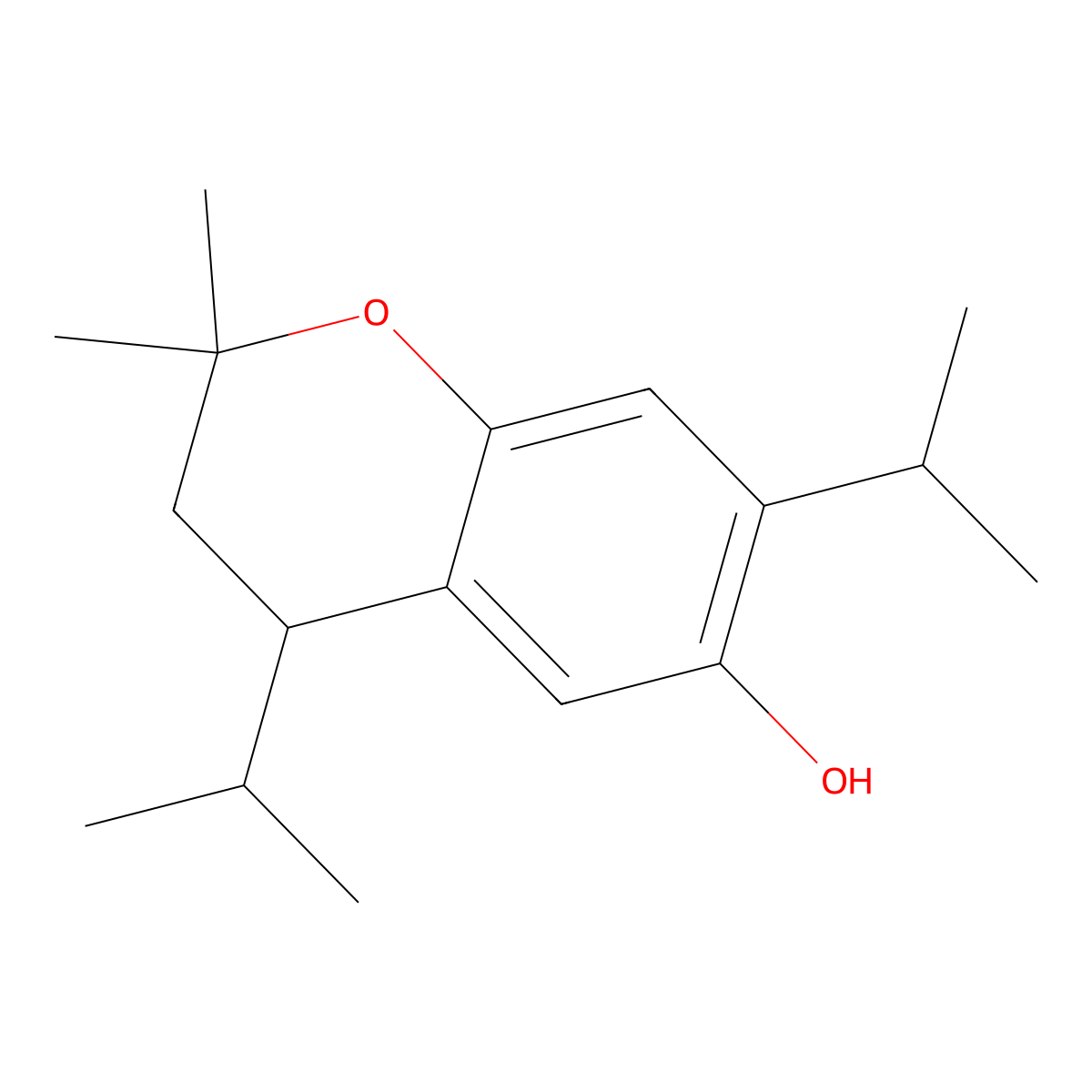 2,2-Dimethyl-4,7-di(propan-2-yl)-3,4-dihydro-2h-chromen-6-ol molecular structure, CAS 18403-56-0