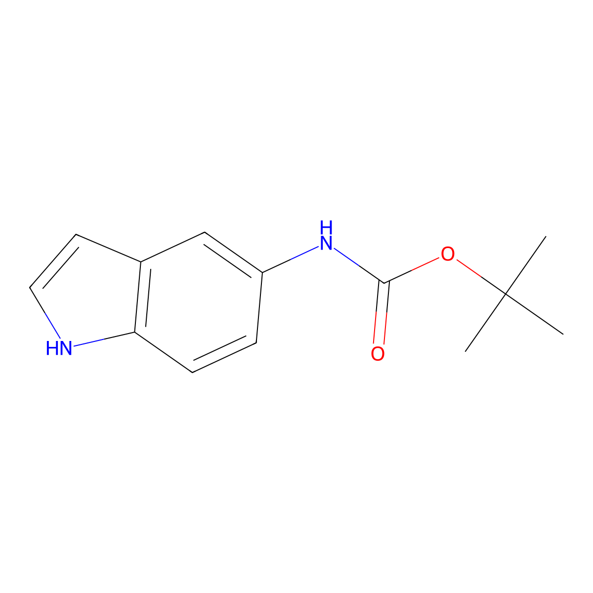 5-N-Boc-amino-1H-indole molecular structure, CAS 184031-16-1