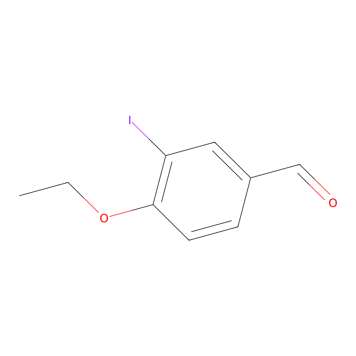 4-Ethoxy-3-iodobenzaldehyde molecular structure, CAS 184033-45-2