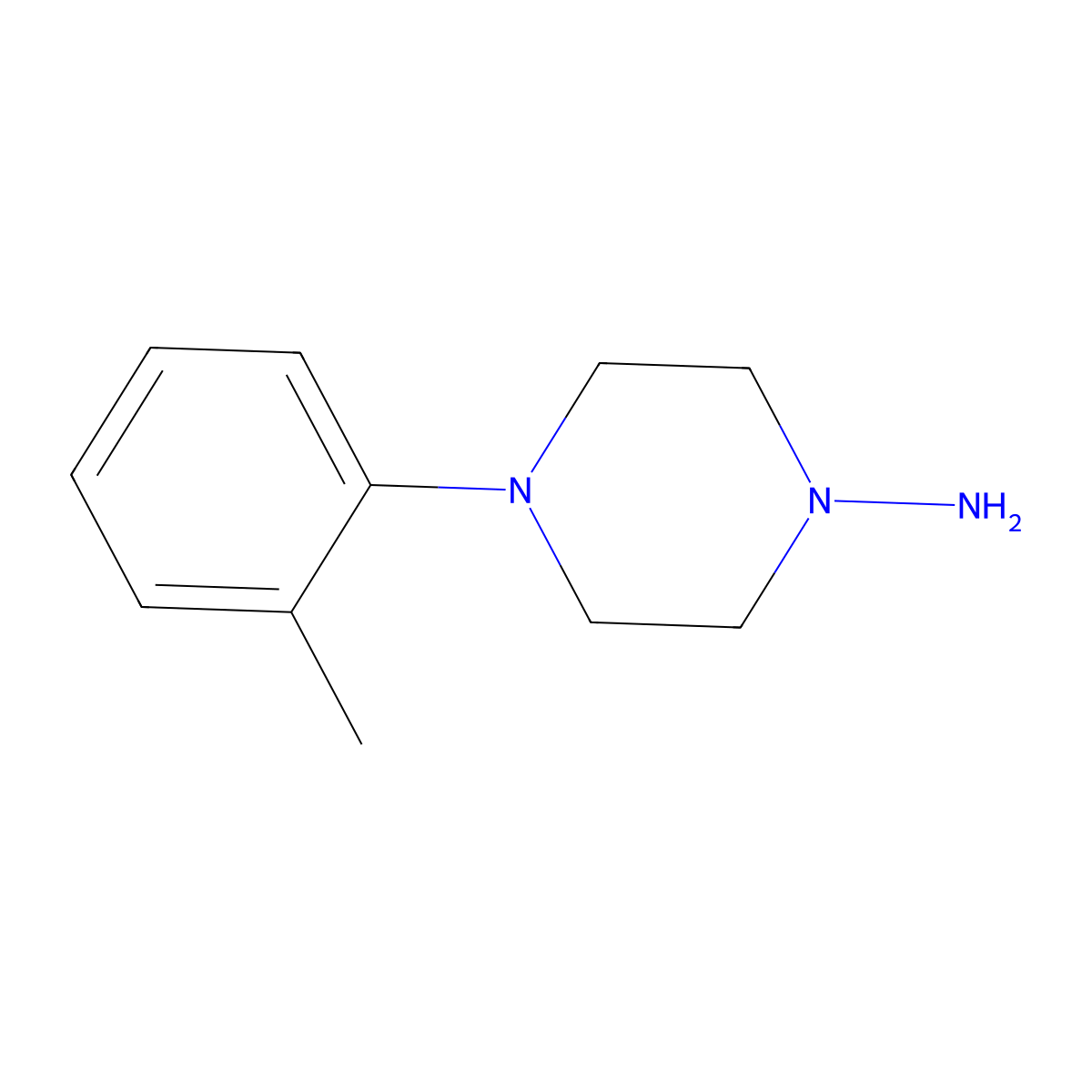 4-(2-Methylphenyl)piperazin-1-amine molecular structure, CAS 184034-77-3