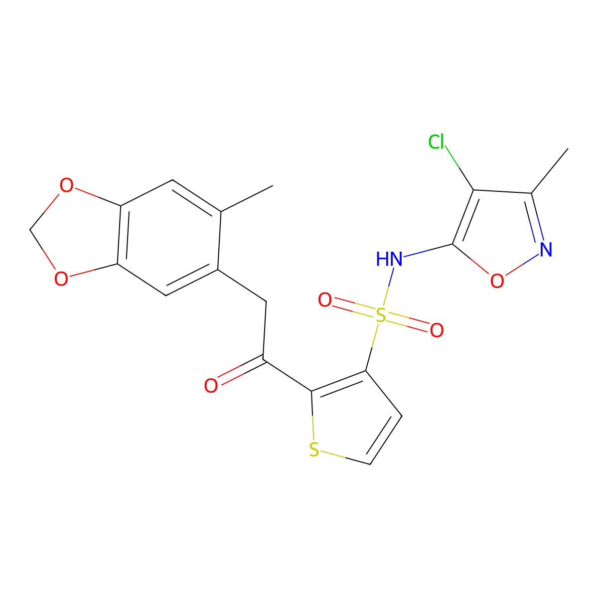 Sitaxentan molecular structure, CAS 184036-34-8