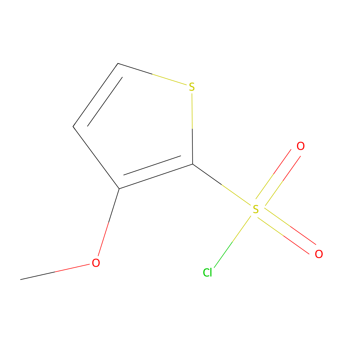 3-methoxythiophene-2-sulfonyl Chloride molecular structure, CAS 184039-62-1