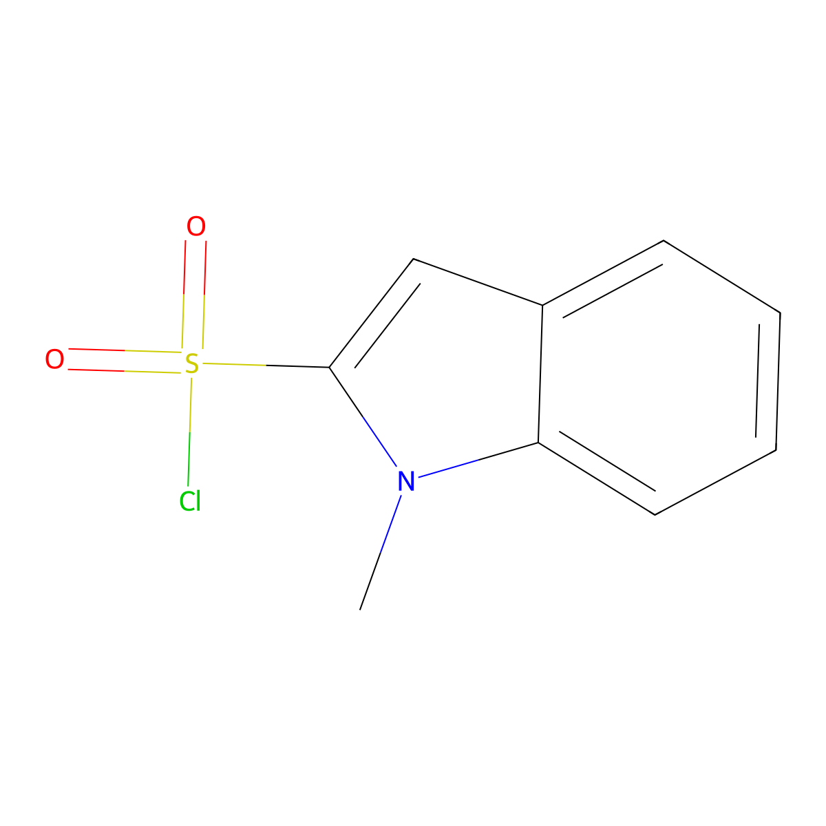 1-Methylindole-2-sulfonyl chloride molecular structure, CAS 184039-88-1